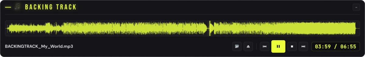 Backing track, métronome et enregistrement synchronisés dans Jamodio
