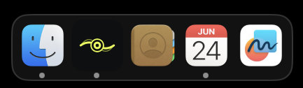 Icône Jamodio Audio Engine présente dans le Dock macOS