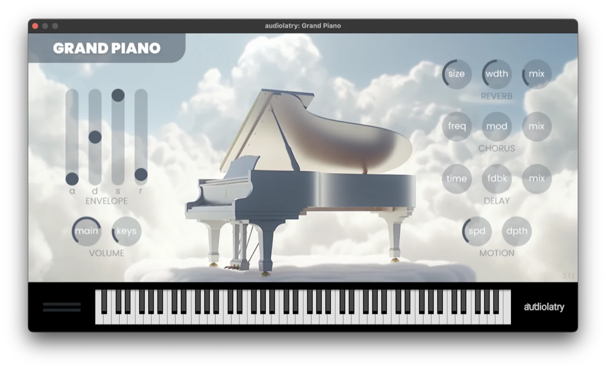 Grand Piano (interface du plugin)
