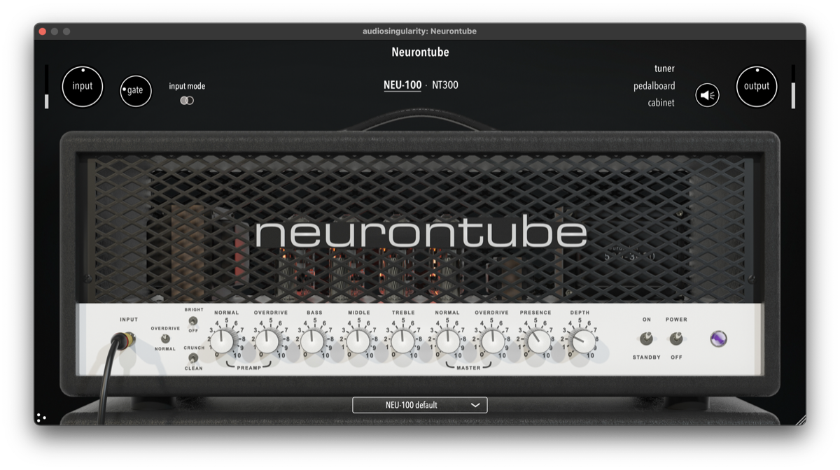 NeuronTube (interface du plugin)