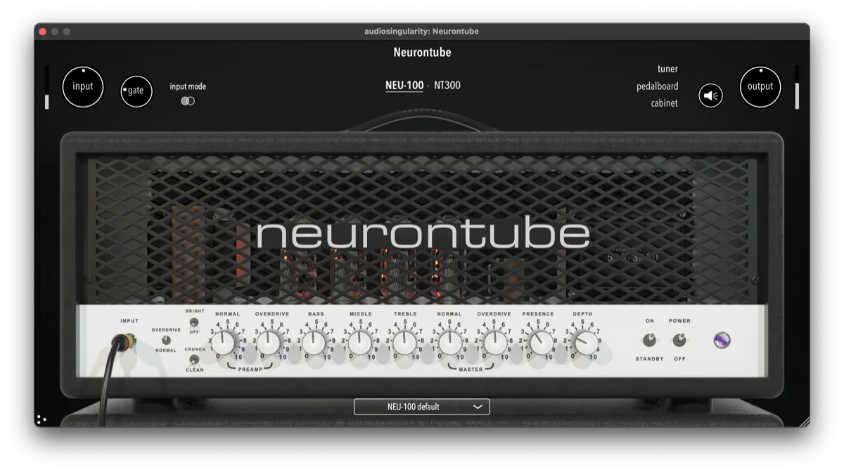 NeuronTube (interface du plugin)